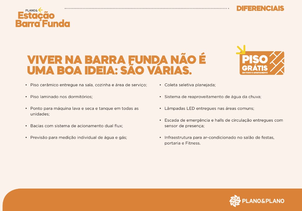 Diferenciais Estação Barra Funda