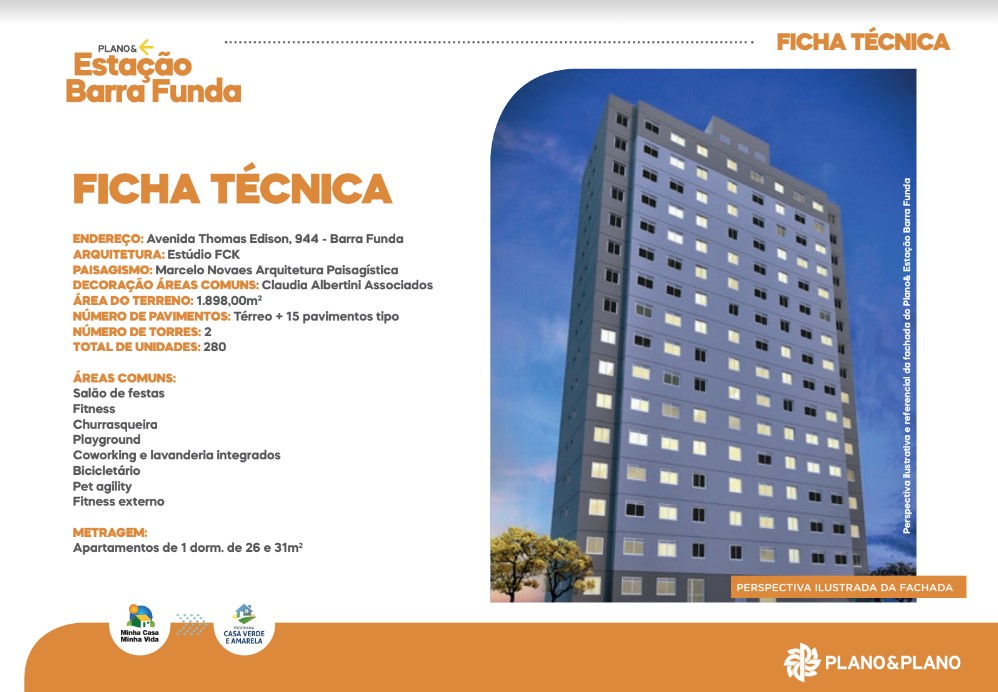 Ficha Tecnica Estaçao Barra Funda